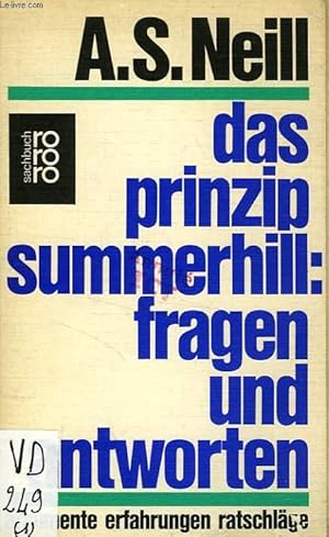 Bild des Verk�ufers f�r DAS PRINZIP SUMMERHILL: FRAGEN UND ANTWORTEN zum Verkauf von Le-Livre