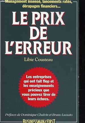 Seller image for LE PRIX DE L'ERREUR for sale by Le-Livre