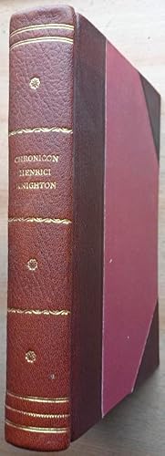 CHRONICON HENRICI KNIGHTON vel Cnitthon Monachi Leycestrensis Vol.II