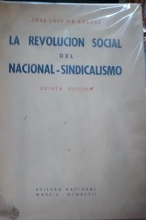 Imagen del vendedor de La Revolucin Social del Nacional-Sindicalismo a la venta por DEL SUBURBIO  LIBROS- VENTA PARTICULAR