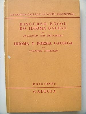 Discurso Encol Do Idioma Galego- Idioma y Poesía Gallega