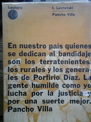 Imagen del vendedor de Pancho Villa a la venta por DEL SUBURBIO  LIBROS- VENTA PARTICULAR