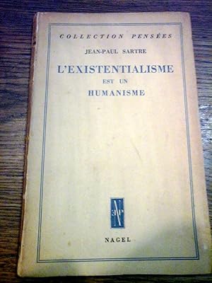 L'Existentialisme est un humanisme.collection "Pensées",