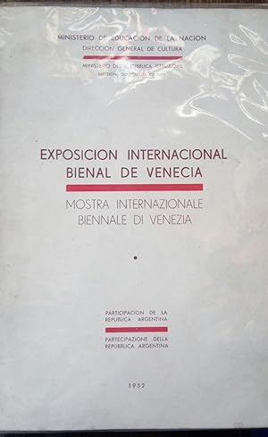 Imagen del vendedor de Exposicin Internacional Bienal de Venecia. DEL PRETE, SOLDI & OTHERS Mostra Internazionale Biennale di Venecia a la venta por DEL SUBURBIO  LIBROS- VENTA PARTICULAR