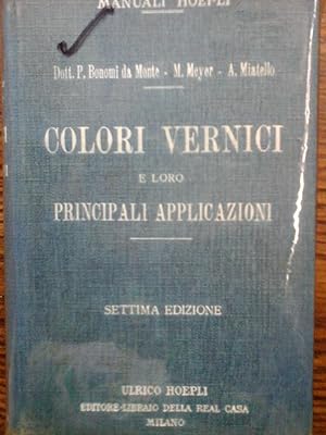 Colori vernici e loro principali applicazioni