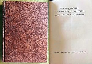 Seller image for Der Fall Bcklin und die Lehre von den Einheiten for sale by Antiquariat Blschke