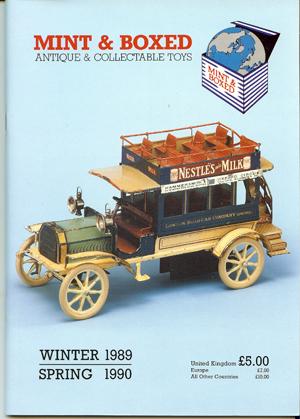 Mint and Boxed Antique and Collectable Toys, Winter 1989 Spring 1990