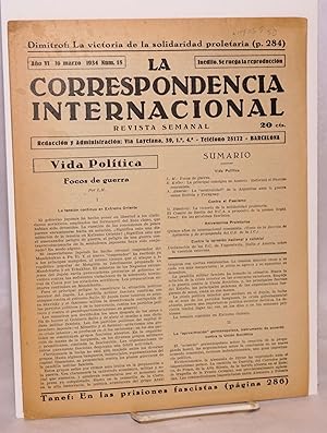 La Correspondencia internacional; revista semanal, año VI, num.15, 16 marzo 1934