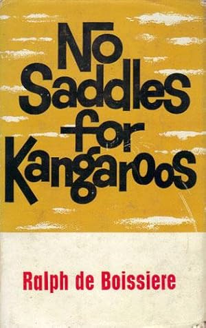 Immagine del venditore per NO SADDLES FOR KANGAROOS venduto da Black Stump Books And Collectables