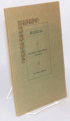 Manual: San Diego High School, San Diego California, 1918 - 1919