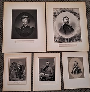 National Portrait Gallery of Eminent Americans. Military Men (6 Steel Engraving by Chappel. plus ...