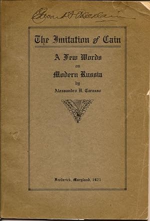 The Imitation of Cain A Few Words on Modern Russia