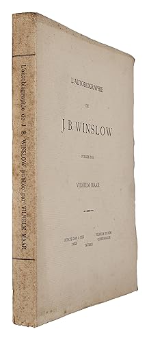 L'Autobiographie de J.B. Winslow. Publiée par Vilhelm Maar.