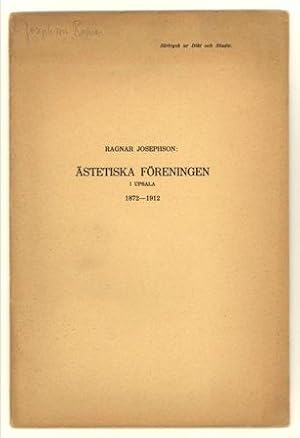 Seller image for stetiska freningen i Upsala 1872-1912. for sale by Hatt Rare Books ILAB & CINOA