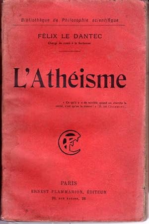 Image du vendeur pour L'athisme mis en vente par L'ivre d'Histoires