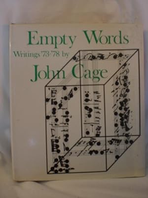 Immagine del venditore per Empty Words: Writings 1973 -78 venduto da MacKellar Art &  Books