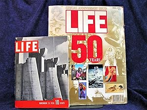 Seller image for Life Magazine (souvenier of first issue and actual 50th Anniversary issue) for sale by Independent Books