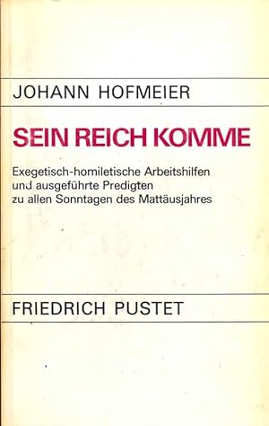 Imagen del vendedor de Sein Reich komme a la venta por Online-Buchversand  Die Eule