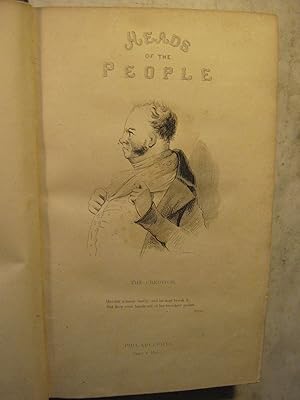 Immagine del venditore per Heads of the People, or Portraits of the English Drawn By Kenny Meadows venduto da Craftsbury Antiquarian Books