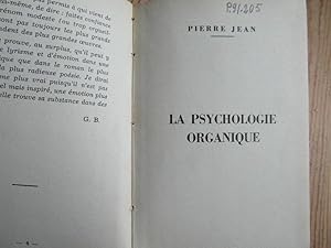 La psychologie organique