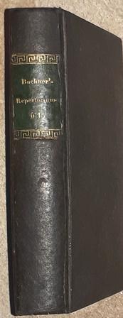 Repertorium für Pharmacie. Unter Mitwirkung von L. A. Buchner jun., A. Gossmann, K. v. Grundner, ...