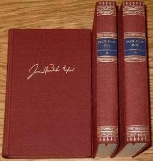 Imagen del vendedor de Werke in drei Bnden. Herausgegeben von Norbert Miller. Nachwort von Walter Hllerer. / Dabei: Jean Paul. Werk Leben Wirkung. Texte hrsg. von Friedhelm Kemp u.a. 406 S. Mnchen, Piper, 1963. OKart. a la venta por Antiquariat Johann Forster