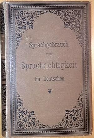Bild des Verkufers fr Sprachgebrauch und Sprachrichtigkeit im Deutschen. zum Verkauf von Antiquariat Johann Forster