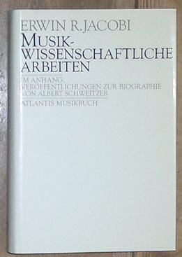 Bild des Verkufers fr Musikwissenschaftliche Arbeiten. Im Anhang: Verffentlichung zur Biographie von Albert Schweitzer (1875 - 1965). Herausgegeben von Franz Giegling. zum Verkauf von Antiquariat Johann Forster