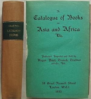 Catalogue of Books on Asia and Africa, Etc.