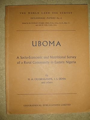 Uboma : A Socio-Economic & Nutritional Survey of a Rural Community in Eastern Nigeria