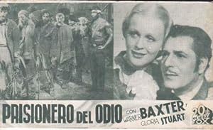PRISIONERO DEL ODIO - Teatro Circo de Orihuela (Alicante) - Director: John Ford - Actores: Warner...