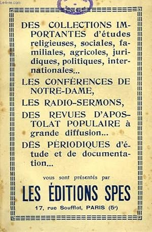 Seller image for LA LECON DU PASSE, NOS CONGREGATIONS, NOS ECOLES for sale by Le-Livre
