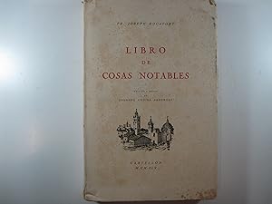 Seller image for LIBRO DE COSAS NOTABLES DE LA VILLA DE CASTELLON DE LA PLANA for sale by Costa LLibreter