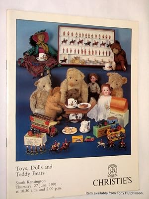 Toys, Dolls and Teddy Bears. 27 June 1991. Christie's South Kensington. Auction Catalogue, Catalog.