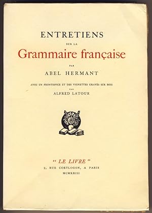 Entretiens sur la Grammaire française