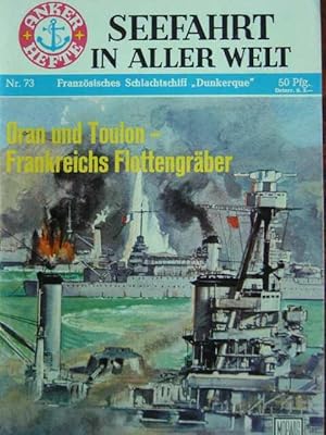 Image du vendeur pour Nr. 73 / Otto Mielke: Franzsischer Schlachtkreuzer "Dunkerque". Oran und Toulon - Frankreichs Flottengrber. Herausgegeben von Fritz-Otto Busch. Unter Mitwirkung von E. Grner. Mit 7 Schwarzweissabbildungen auf Deckelinnenseiten, 9 Zeichnungen im Text, darunter 1 Seitenriss- und eine Draufsichtzeichnung (Walter Zeeden), den technischen Daten sowie eine Bestands- und einer Verlustliste der franzsischen Flotte. mis en vente par Antiquariat Tarter, Einzelunternehmen,