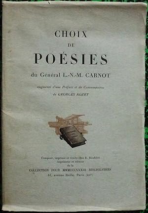 Choix de poésies