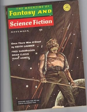 Seller image for The Magazine of Fantasy and Science Fiction November 1968 - The Devil in Exile, Coins, A Score for Timothy, Investigating the Curiosity Drive, Young Girl at an Open Half-door, Once There Was a Giant, The Kings of the Sea, The Planetary Eccentric, + for sale by Nessa Books