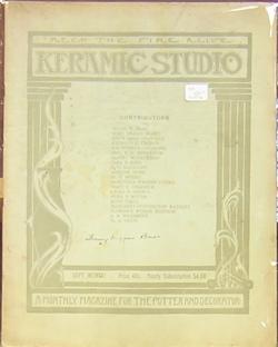 Seller image for Keramic Studio: A Monthly Magazine for the Potter and Decorator for sale by Moe's Books