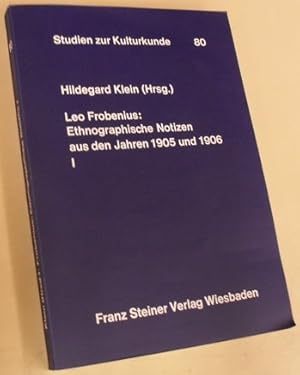 Immagine del venditore per Ethnographische Notizen aus den Jahren 1905 und 1906: I: Volker am Kwilu und am unteren Kasai venduto da Moe's Books