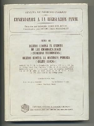 Imagen del vendedor de REVISTA DE DERECHO PBLICO. COMENTARIOS A LA LEGISLACIN PENAL. TOMO VII. DELITOS . a la venta por Librera Raimundo