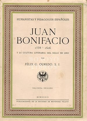 Juan Bonifacio (1538-1606) y la cultura literaria del Siglo de Oro