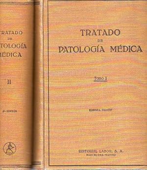 Imagen del vendedor de TRATADO DE PATOLOGA MDICA. 2 tomos. Tomo I con 193 figuras a color. Tomo II con 163 figuras en negro y color. 2 edicin, revisda y aumentada, tomada de la 5 alemana. Reimpresin 1950. Trad. Lorenzo Girons. a la venta por angeles sancha libros