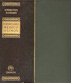 Seller image for FORMULARIO MDICO DAIMON. GUA PRCTICA DE LA TERAPUTICA CLNICA. Dirigidos por los profesores. Trad. Jordi Estap Rodrguez (Dir.) for sale by angeles sancha libros