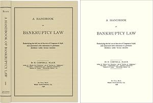 Seller image for A Handbook of Bankruptcy Law for sale by The Lawbook Exchange, Ltd., ABAA  ILAB