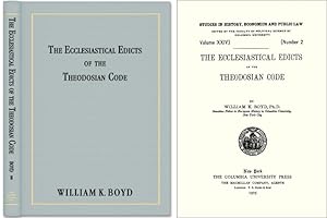 Image du vendeur pour The Ecclesiastical Edicts of the Theodosian Code mis en vente par The Lawbook Exchange, Ltd., ABAA  ILAB