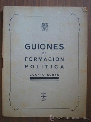 GUIONES DE FORMACIÓN POLÍTICA. CUARTO CURSO.