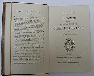 Seller image for LA BONTE ET LES AFFECTIONS NATURELLES CHEZ LES SAINTS 3e Srie for sale by Librairie l'Aspidistra