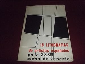 Quince litografias de artistas españoles en la XXXII Bienal de Venecia. Litografias de Maria Droc...