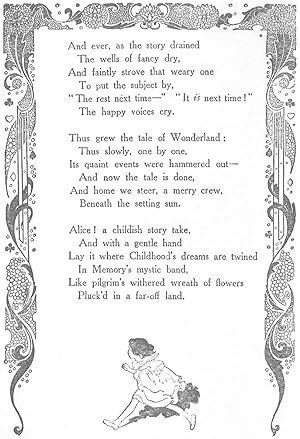 Seller image for Alice s Adventures in Wonderland by Lewis Carroll. With eight coloured plates and one hundred and twelve other illustrations by Charles Robinson for sale by Aullay Books